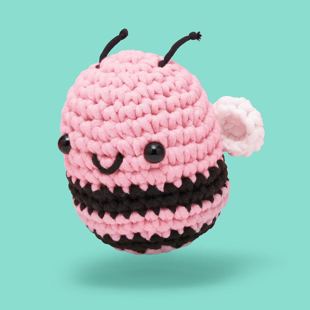 Cornelius the Bee Pink Crochet Kit - Image 2