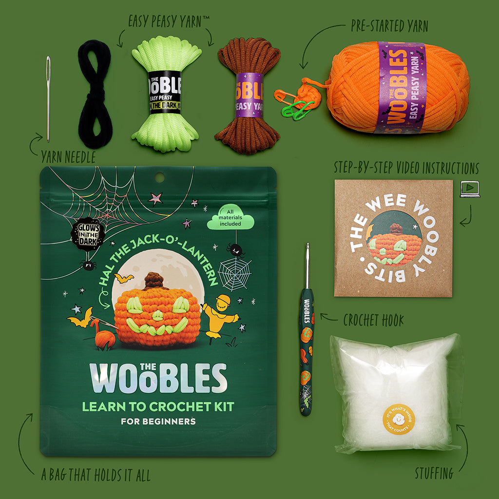 Hal the Jack-o'-lantern Crochet Kit - Image 4