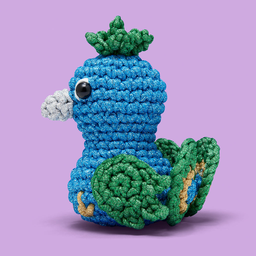 Reginald the Peacock Crochet Kit - Image 3