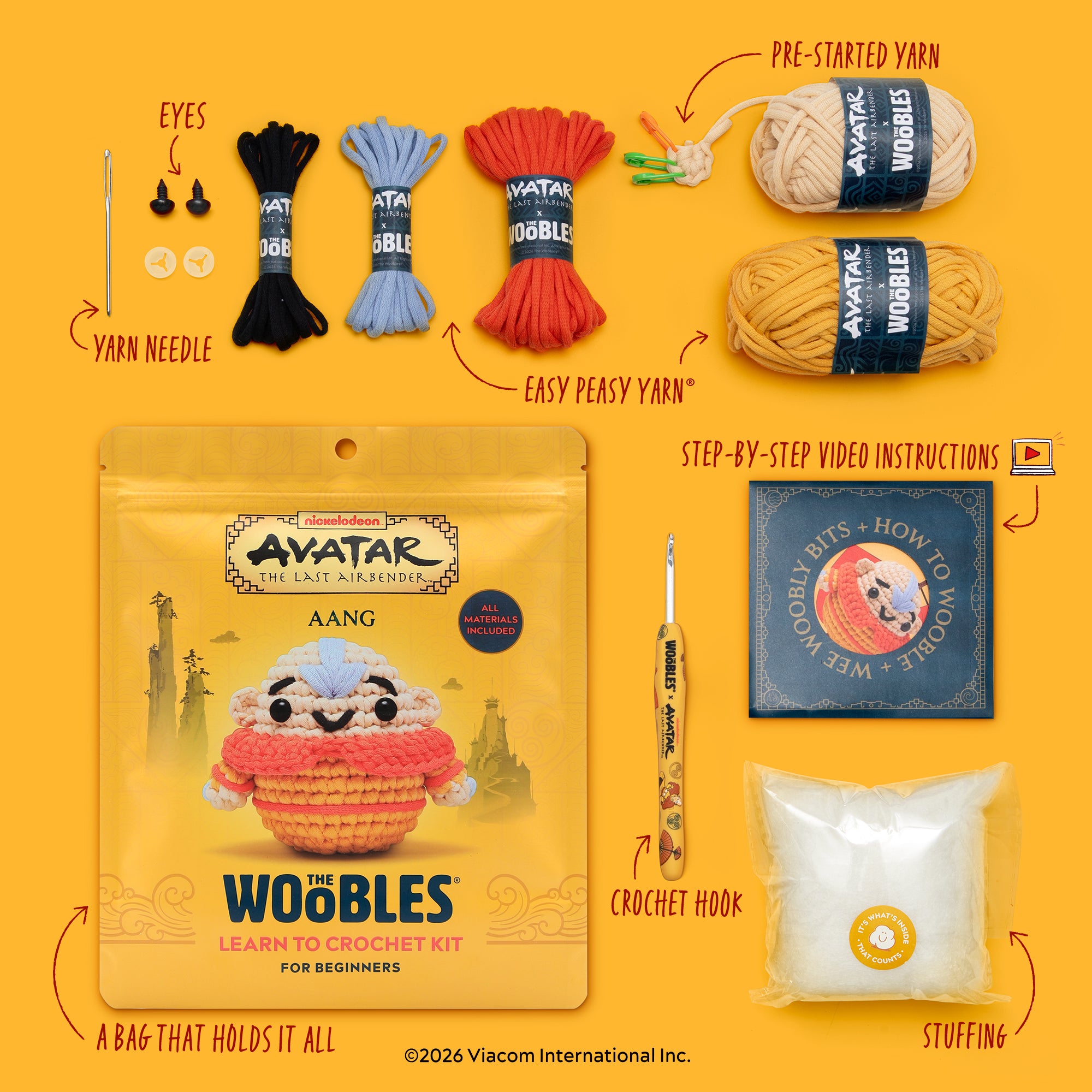 Aang Crochet Kit - Image 2