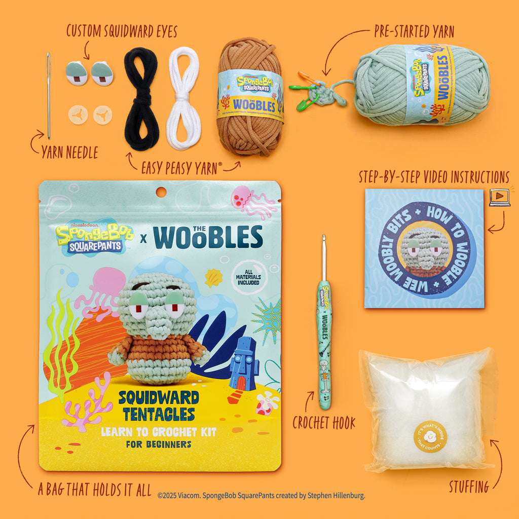 Squidward Tentacles Crochet Kit - Image 2