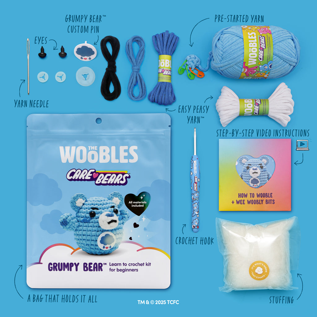 Grumpy Bear™ Crochet Kit - Image 4