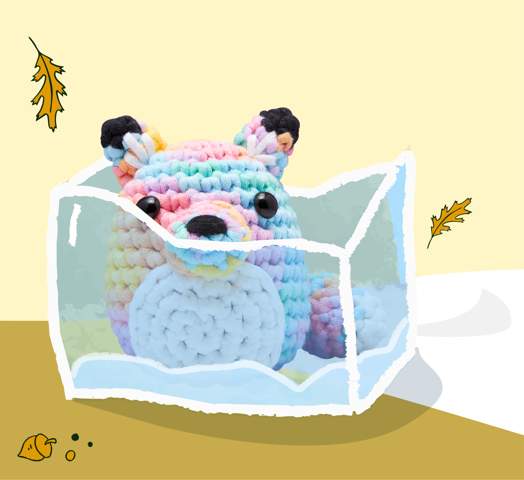 Felix the Fox Pastel Crochet Kit
