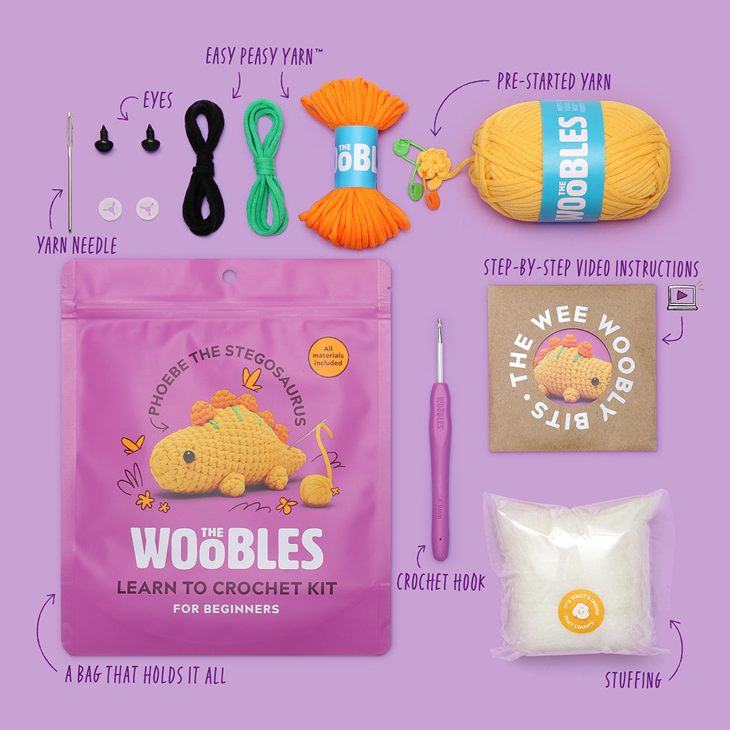 Phoebe the Stegosaurus Crochet Kit - Image 4