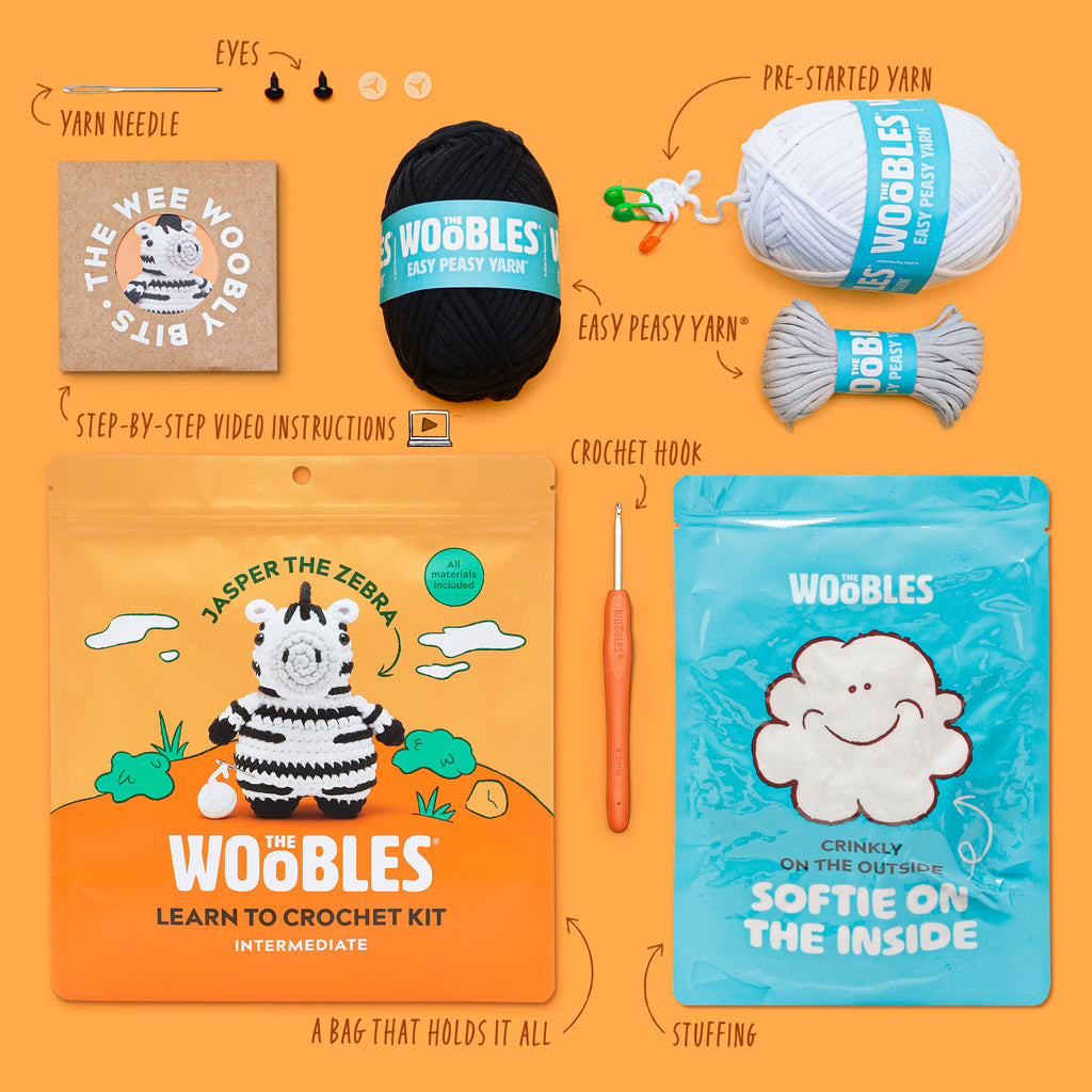 Jasper the Zebra Crochet Kit - Image 2
