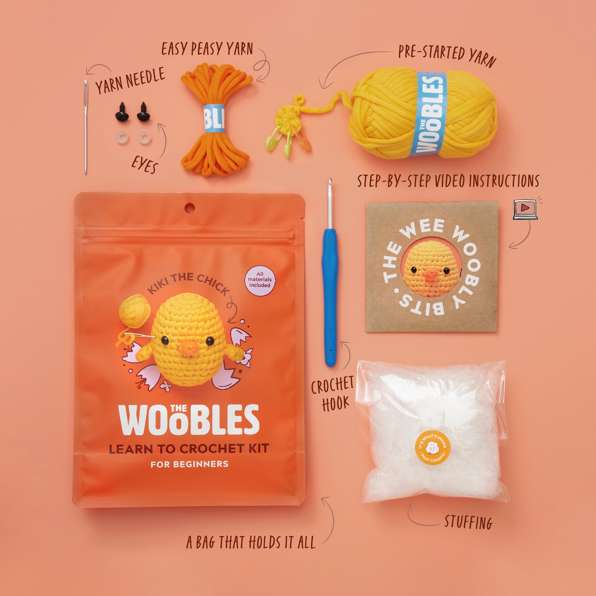 Kiki the Chick Crochet Kit - Image 2